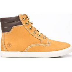 Timberland - Buty Dausette Sneaker Boot. Żółte buty sportowe damskie Timberland, bez wzorów, ze skóry, sportowe. W wyprzedaży za 449,90 zł.