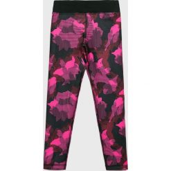 Adidas Performance - Legginsy dziecięce 134-170 cm. Czarne spodnie dziewczęce adidas Performance, bez wzorów, z elastanu, climalite (adidas). W wyprzedaży za 99,90 zł.