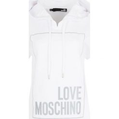 Sukienka Love Moschino. Białe kombinezony damskie l, bez wzorów, z dresówki, z włoskim kołnierzykiem, bez rękawów. Za 449,00 zł.