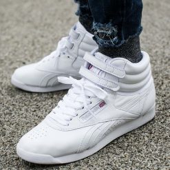 Buty Reebok Freestyle Hi OG Lux "35th Anniversary" (BD4468). Białe buty sportowe damskie Reebok, z materiału. Za 149,99 zł.