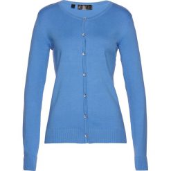 Kardigany damskie: Sweter rozpinany bonprix niebieski