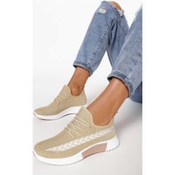 Beżowe Buty Sportowe Palareanes. Brązowe buty sportowe damskie Born2be, bez wzorów, sportowe. W wyprzedaży za 64,99 zł.