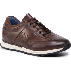 Sneakersy BUGATTI - 311-81902-1100-6000 Brown. Pomarańczowe sneakersy męskie Bugatti, bez zapięcia. W wyprzedaży za 289,00 zł.