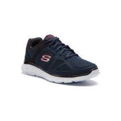 SKECHERS 58350 Granatowy. Niebieskie buty sportowe męskie Skechers, ze skóry ekologicznej, bez zapięcia. Za 219,99 zł.