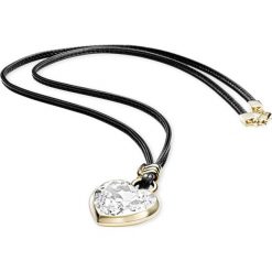 Naszyjniki damskie: Naszyjnik w kolorze czarnym z kryształem Swarovski - (D)80 cm