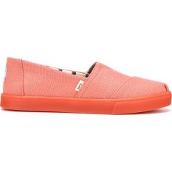 TOMS Slip On Buty Różowy Pomarańczowy. Różowe trampki i tenisówki damskie Toms, bez wzorów, z materiału, bez zapięcia. Za 300,95 zł.