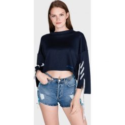 Pinko Joy Bluza Niebieski. Niebieskie bluzy damskie Pinko, m, bez wzorów, z bawełny, bez rękawów, bez kaptura. Za 1186,95 zł.