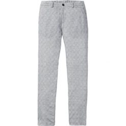 Spodnie Punto di Roma Regular Fit Straight bonprix biały w kratę. Białe spodnie męskie bonprix, m, bez wzorów, z dżerseju. Za 59,99 zł.