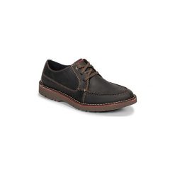 Derby Clarks VARGO VIBE. Pomarańczowe półbuty męskie Clarks, bez wzorów, bez zapięcia. Za 399,00 zł.