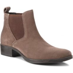 Sztyblety GEOX - D Laceyin C D84BFC 00023 C6004 Chestnut. Pomarańczowe kozaki damskie Geox, z zamszu, bez obcasa, bez zapięcia. W wyprzedaży za 219,00 zł.