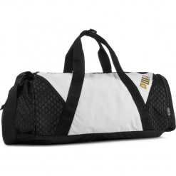 Torba PUMA - Ambition Barrel Bag 075460 Puma White/Puma Black 01. Białe torebki klasyczne damskie Puma, z materiału. Za 269,00 zł.