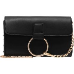 Kopertówki damskie: Missguided RING DETAIL CLUTCH BAG Kopertówka black