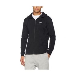 Bejsbolówki męskie: Nike Bluza męska M NSW Hoodie FZ JSY Club czarna r. M (861754-010)