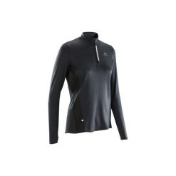 Koszulka do biegania długi rękaw RUN DRY+ damska. Różowe t-shirty damskie marki KALENJI, z elastanu. Za 49,99 zł.