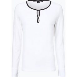 Comma - Damska koszulka z długim rękawem, beżowy. Brązowe t-shirty damskie comma, z dżerseju, z kontrastowym kołnierzykiem. Za 259,95 zł.