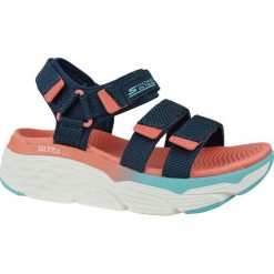 Skechers Max Cushioning-Slay 140120-NVMT. Sandały damskie Skechers, bez wzorów, sportowe, bez obcasa, bez zapięcia. W wyprzedaży za 249,99 zł.