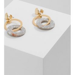 Kolczyki damskie: Whistles DISC DROP EARRING Kolczyki goldcoloured