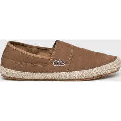 Lacoste - Espadryle Marice 119 1 Cma. Pomarańczowe espadryle męskie Lacoste, bez wzorów, z gumy. Za 299,90 zł.