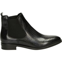 Botki - 52B003 BLU172. Czarne botki damskie skórzane marki Venezia. Za 299,00 zł.