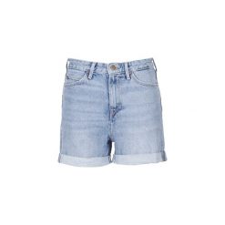 Szorty i Bermudy Lee MOM SHORT. Niebieskie bermudy damskie marki Lee. Za 207,20 zł.