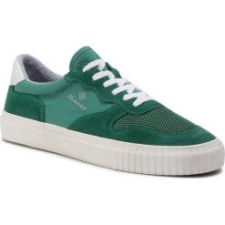 Sneakersy GANT - Faircourt 20637485 Green G731. Zielone sneakersy męskie GANT, na co dzień, bez wzorów, ze skóry, bez zapięcia. W wyprzedaży za 319,00 zł.