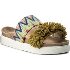 Klapki damskie: Klapki INUIKII – Raffia Colored 3020 Yellow