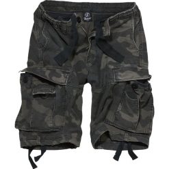 Brandit Vintage Shorts Krótkie spodenki Vintage kamuflaż (Dark Camo). Zielone bojówki męskie marki Brandit, xl, z bawełny, vintage, krótkie. Za 184,90 zł.