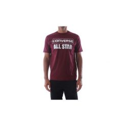 T-shirty z krótkim rękawem Converse 10008832 SS CREW. Czerwone t-shirty męskie Converse, s, bez wzorów, bez kołnierzyka, krótkie. Za 105,39 zł.