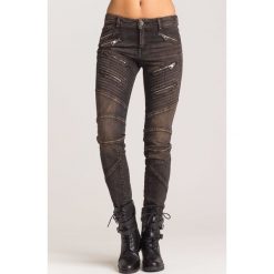 Szare jeansy Just Cavalli z zamkami. Szare jeansy damskie Just Cavalli. Za 616,00 zł.
