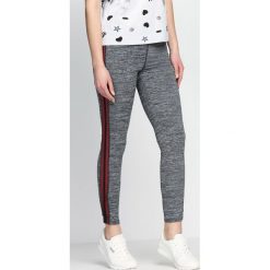 Spodnie damskie: Szare Legginsy Here We Go Again