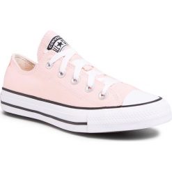 Trampki CONVERSE - Ctas Ox 167633C Storm Pink. Różowe półbuty damskie Converse, bez wzorów, z gumy, bez zapięcia. Za 279,00 zł.
