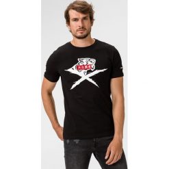 Philipp Plein Sport Koszulka Czarny. Czarne podkoszulki męskie Philipp Plein Sport, l, z nadrukiem, z elastanu, sportowe, bez kołnierzyka, krótkie. Za 698,95 zł.