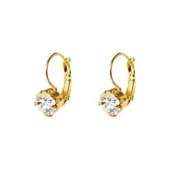 Kolczyki damskie: Pozłacane kolczyki z kryształkami Swarovski