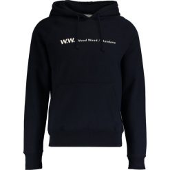 Bluzy męskie: Wood Wood RAFFI Bluza z kapturem navy