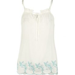 Topy damskie: Ariel – Mała Syrenka Ocean Shells – Fabius Top damski biały/jasnoniebieski