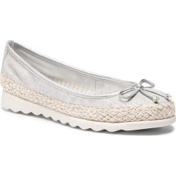 Espadryle THE FLEXX - Chaplet C122/50 Silver. Szare espadryle damskie The Flexx, bez wzorów, ze skóry, bez obcasa, na płaskiej podeszwie. W wyprzedaży za 229,00 zł.