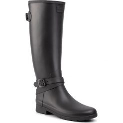 Kalosze HUNTER - W Ref Back Adj Tall Ankle Strp WFT2003RMA Black. Czarne kalosze damskie Hunter, z tworzywa sztucznego, bez obcasa, bez zapięcia. Za 709,00 zł.