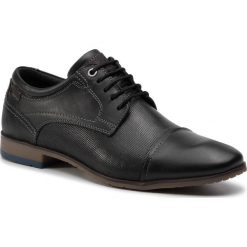 Półbuty QUAZI - QZ-12-02-000108 101. Czarne buty wizytowe męskie QUAZI, bez wzorów, ze skóry, eleganckie, bez zapięcia. W wyprzedaży za 149,00 zł.