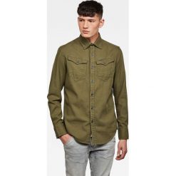 G-Star Raw - Koszula. Zielone koszule męskie G-Star RAW, xxl, bez wzorów, z bawełny, klasyczne, z klasycznym kołnierzykiem, z długim rękawem. Za 419,90 zł.