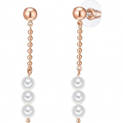 Kolczyki z perłami. Żółte kolczyki damskie marki Pearls Special, z perłą, z mosiądzu. W wyprzedaży za 45,95 zł.
