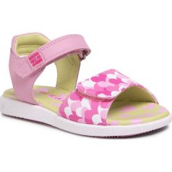 Sandały AGATHA RUIZ DE LA PRADA - 202943 M B-Blanco/Y-Corazones. Różowe sandały dziewczęce Agatha Ruiz de la Prada, ze skóry, bez zapięcia. Za 219,00 zł.