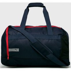 Puma - Torba. Niebieskie torebki damskie sportowe Puma, w paski, z poliesteru, sportowe, na ramię, bez dodatków. W wyprzedaży za 119,90 zł.