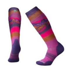 Smartwool Damskie Skarpetki W Phd Slopestyle Medium, Meadow Mauve, S. Fioletowe skarpetki damskie marki FOUGANZA, z bawełny. Za 105,00 zł.