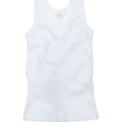 TXM Koszulka chłopięca na ramiączkach 92 BIAŁY. Białe t-shirty chłopięce TXM, bez wzorów, bez rękawów. Za 6,99 zł.