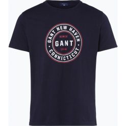 T-shirty męskie: Gant – T-shirt męski, niebieski