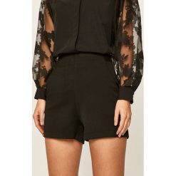 Answear - Szorty. Czarne szorty damskie ANSWEAR, s, bez wzorów, z bawełny, casualowe. Za 79,90 zł.