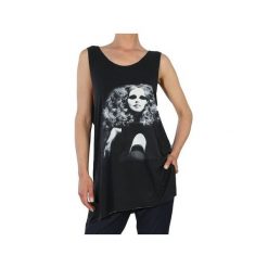 DARK LADY. Czarne bluzki damskie Unknown style, s, w paski, z dzianiny, bez kołnierzyka, bez rękawów. Za 200,00 zł.