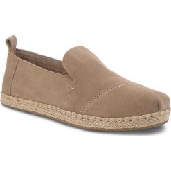 Espadryle TOMS - Deconstructed Alpargata Rope 10009836 Desert Taupe Suede. Pomarańczowe półbuty damskie Toms, bez wzorów, ze skóry, bez obcasa, na płaskiej podeszwie. W wyprzedaży za 239,00 zł.