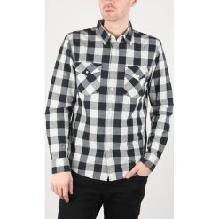 Lee Western Koszula Czarny Biały. Czarne koszule męskie Lee, s, w kratkę, z bawełny, bez kołnierzyka, z długim rękawem. Za 300,95 zł.
