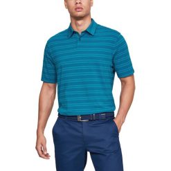 Under Armour Charged Cotton® Scramble Polo Koszulka Niebieski. Niebieskie podkoszulki męskie Under Armour, m, w paski, z elastanu, polo, bez rękawów. Za 240,95 zł.